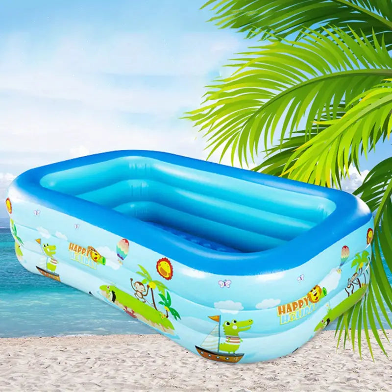 PISCINA INFLABLE RECTANGUAR PARA NIÑOS