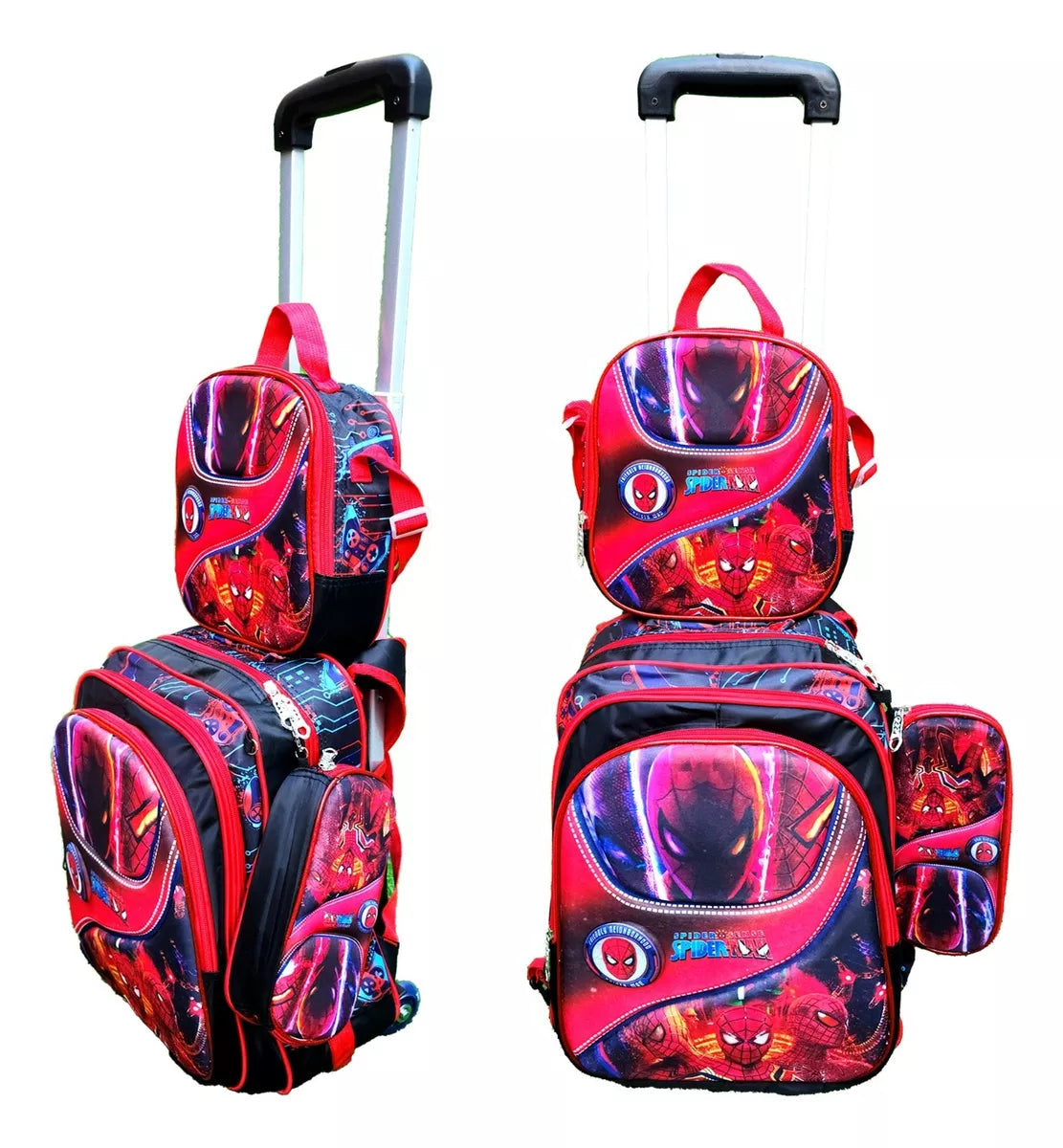 Set De Mochila Con Ruedas Spiderman